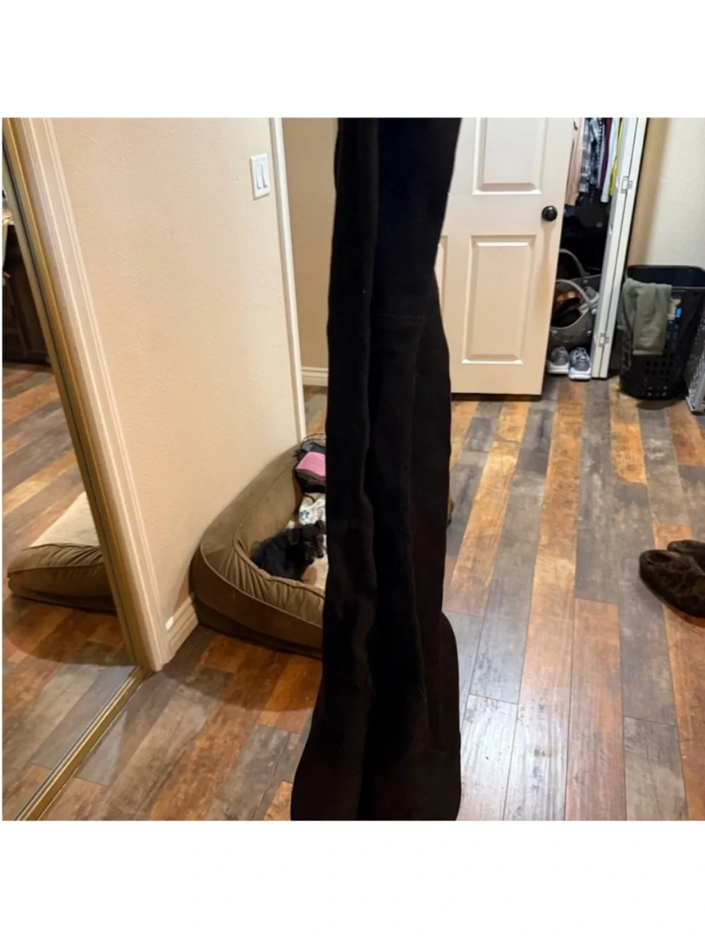 Steve Madden Black Over-the-Knee Stiletto Boots